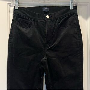 J.Crew Black Corduroy Pants Size 24 Straight Leg